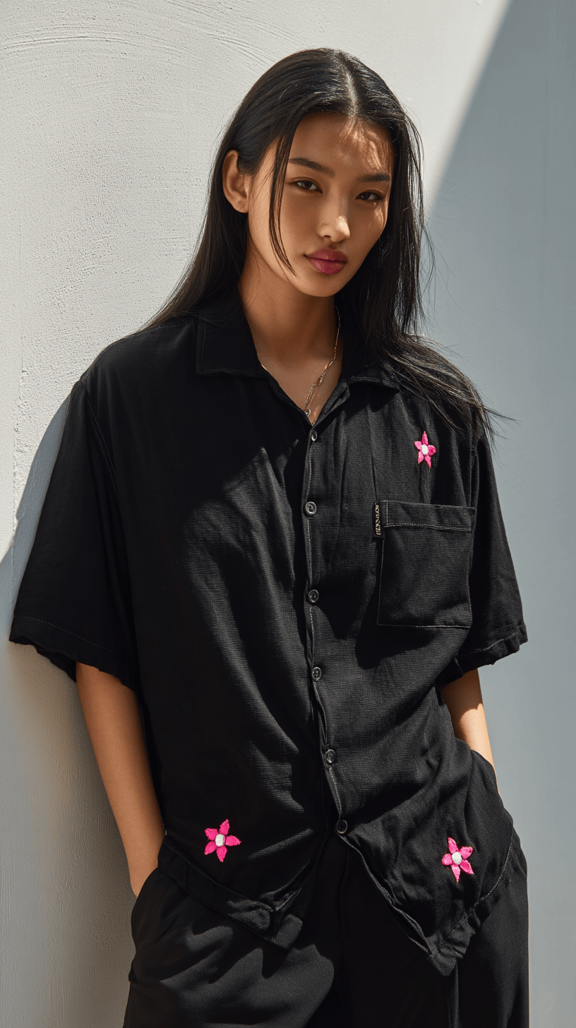 Black Shirt Fashion Campaign